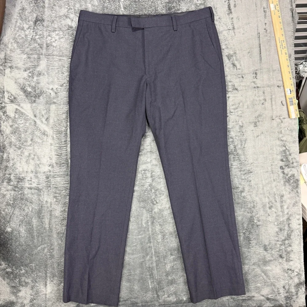 Louis Raphael Tailored Dress Pants Mens 40x32 Charcoal Gray‎